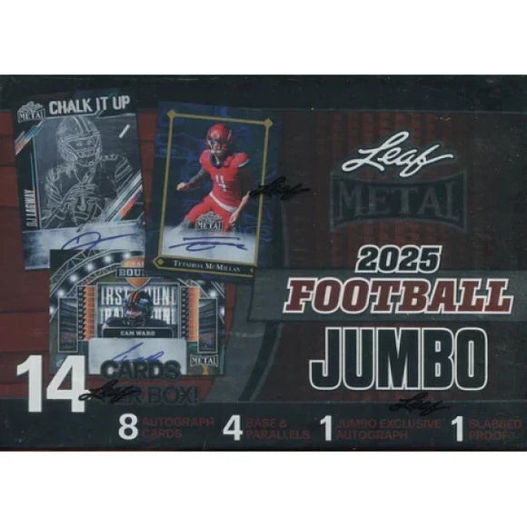 2025 Leaf Metal Football Jumbo Box