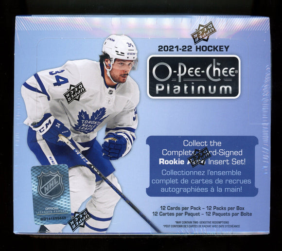 2021-22 Upper Deck UD Platinum Hockey Hobby Box