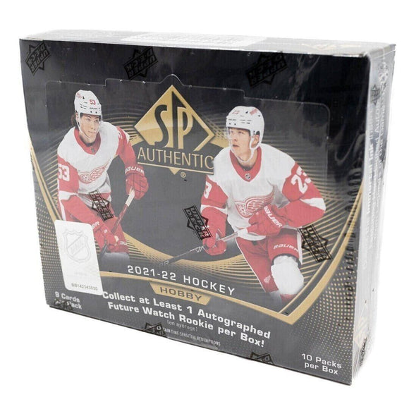 2021-22 Upper Deck SP Authentic Hockey Hobby Box 10/9