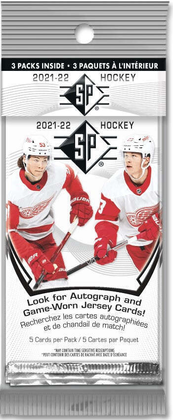 2021-22 Upper Deck UD SP Authentic Hockey Hanger Pack