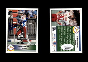 Steve Largent 1992 Pacific Steve Largent #6 Pro Bowl Autographed Card Seattle Seahawks JSA #21