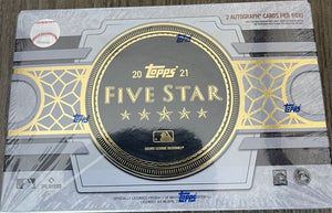 2021 Topps Five Star Baseball Hobby Box