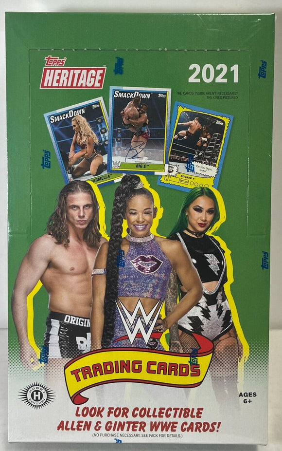 2021 Topps Heritage WWE Hobby Box 24/7