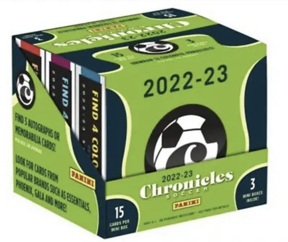 2022-23 Panini Chronicles Soccer Hobby Master Box