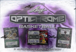 2022-23 Leaf Optichrome Basketball Hobby Box