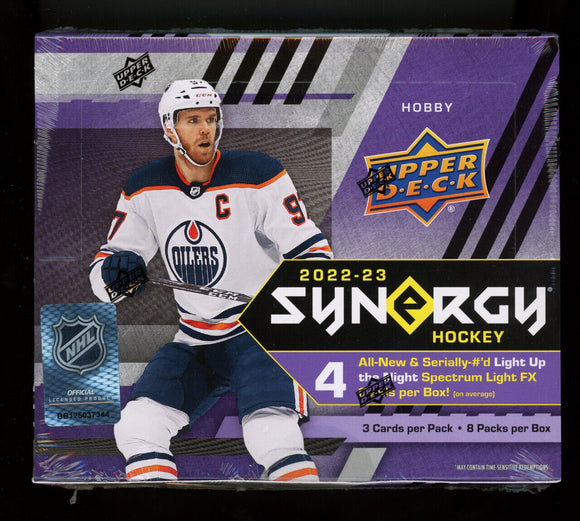 2022-23 Upper Deck UD Synergy Hockey Hobby Box 8/3