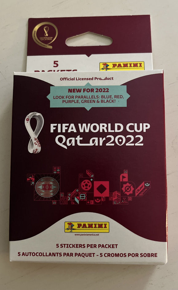 2022 Panini FIFA World Cup Soccer Sticker Box 5/5