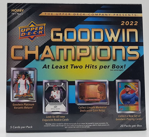 2022 Upper Deck Goodwin Champions Multi Sport Box 20/5