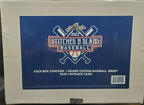 2022 Leaf Stitches & Slabs Baseball Hobby Box