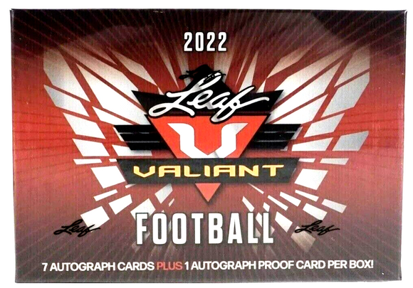 2022 Leaf Valiant Football Hobby Box