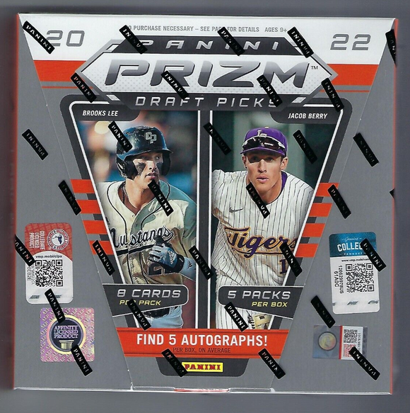 2022 Panini Prizm Collegiate Draft Picks Baseball Hobby Box