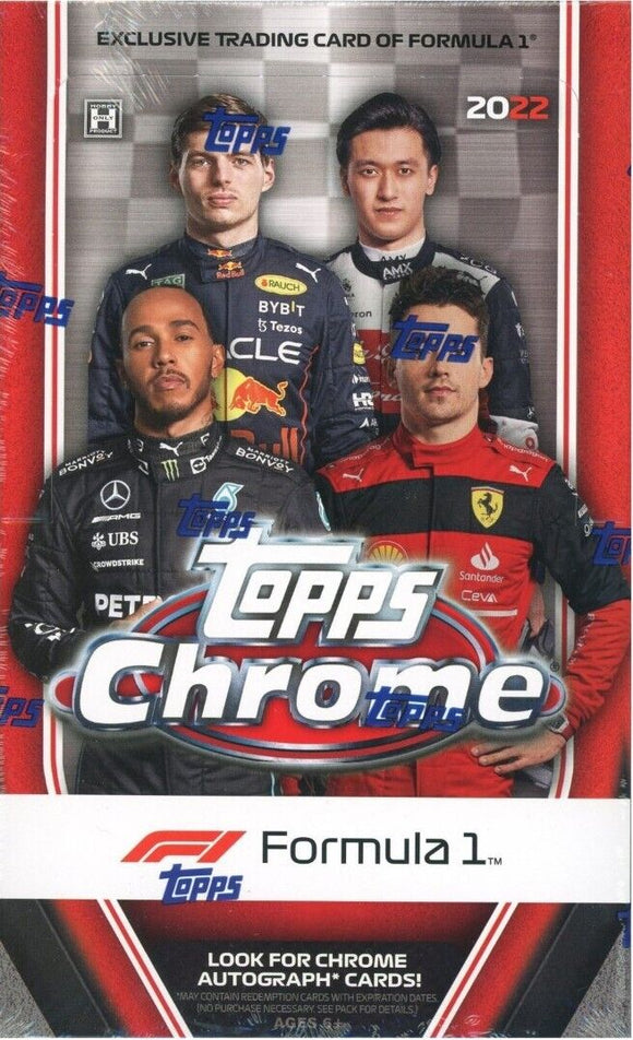 2022 Topps Chrome Formula 1 F1 Racing Hobby Box