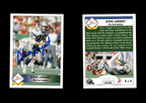 Steve Largent 1992 Pacific Steve Largent #8 The Final Season Autographed Card Seattle Seahawks JSA #23