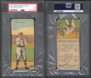 PSA 1.5 1911 Mecca Double Folders T201 #9 Eddie Collins Frank Baker POP9