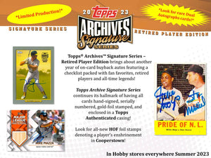 2023 Topps Archives Signature Series Retired Player Ed. Baseball Box