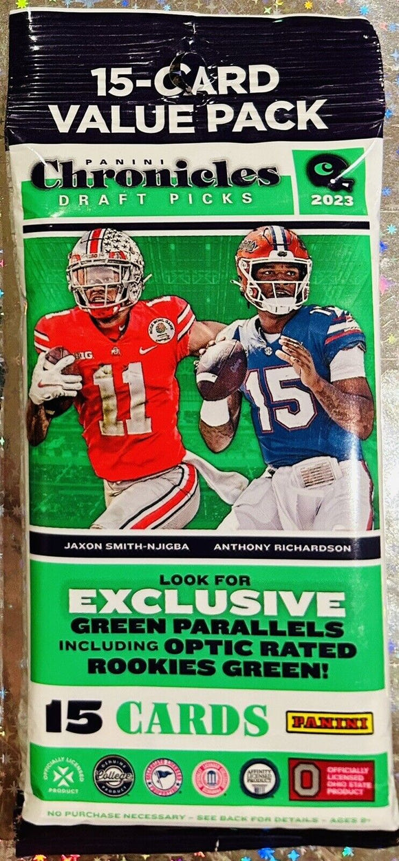 2023 Panini Chronicles Draft Picks Football Value Pack 15