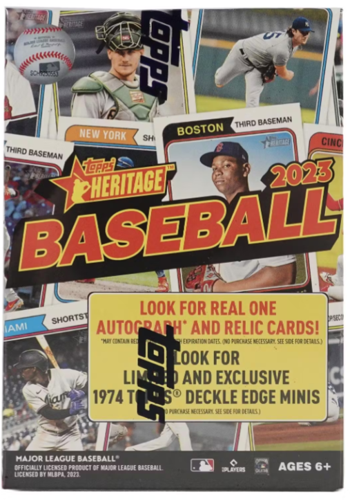 2023 Topps Heritage Baseball Retail Blaster Box