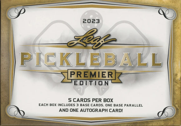2023 Leaf Pickleball Hobby Premier Edition Box