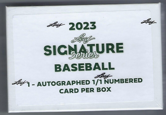 2023 Leaf Signature Series Baseball Hobby Box