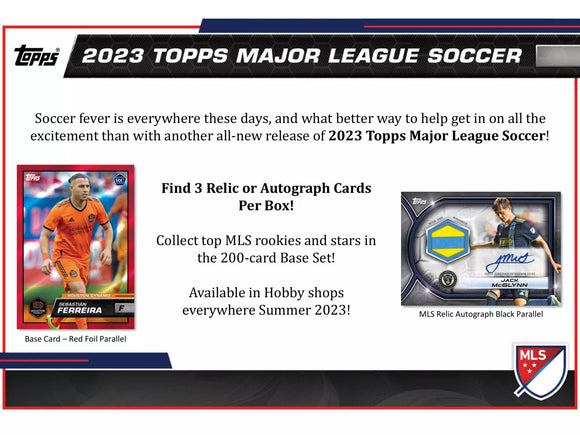 2023 Topps Major League MLS Soccer Hobby Box