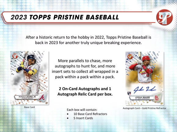 2023 Topps Pristine Baseball Hobby Box **Preorder