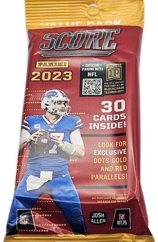 2023 Score Football Retail Jumbo Value Pack 30
