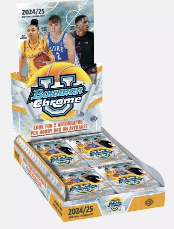 2024-25 Bowman Chrome University Basketball Hobby Box