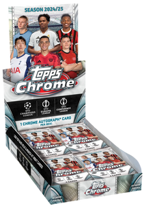 2024-25 Topps UEFA Club Competitions Chrome Soccer Hobby Box