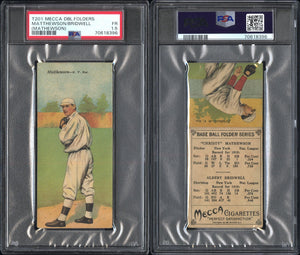 PSA 1.5 1911 Mecca Double Folders T201 #35 Christy Matthewson (Mathewson) Al Bridwell