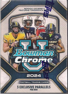 2024 Bowman Chrome University U Football Retail Blaster Box