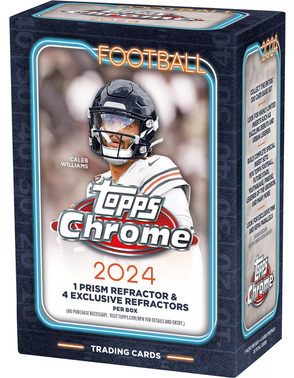 2024 Topps Chrome Football Retail Blaster Box