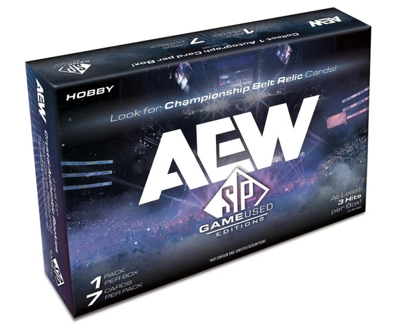 2025 Upper Deck UD AEW SP Game Used Wrestling Hobby Box