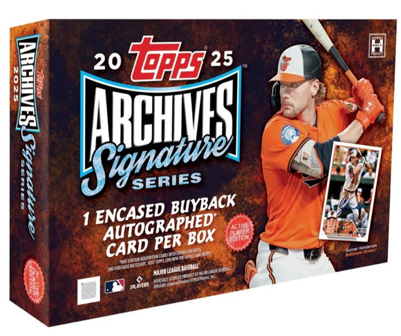 2025 Topps Archives Signature Series Active Player Edition Baseball Box