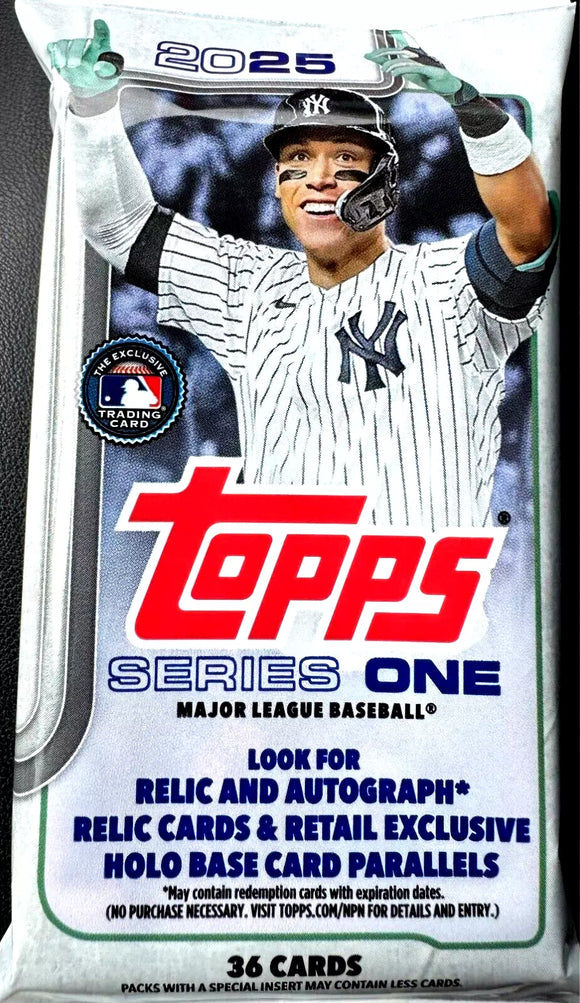 2025 Topps Series 1 Baseball Retail Fat Pack (36)