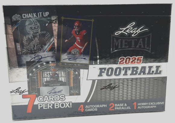 2025 Leaf Metal Football Hobby Box