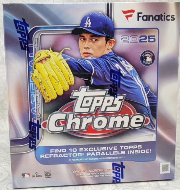 2025 Topps Chrome Baseball Mega Fanatics Box