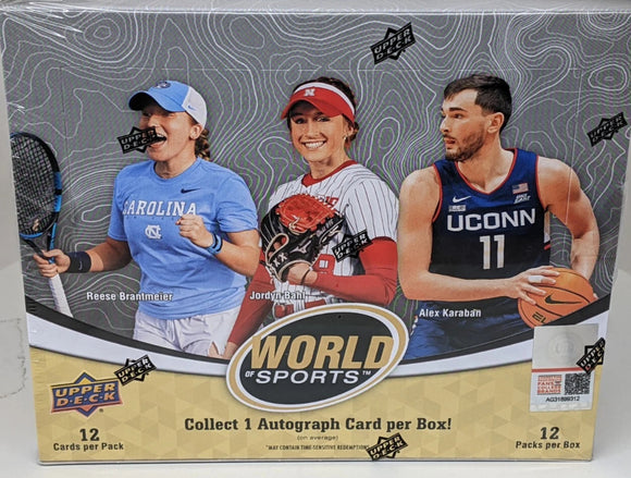 2025 Upper Deck UD World of Sports Hobby Box