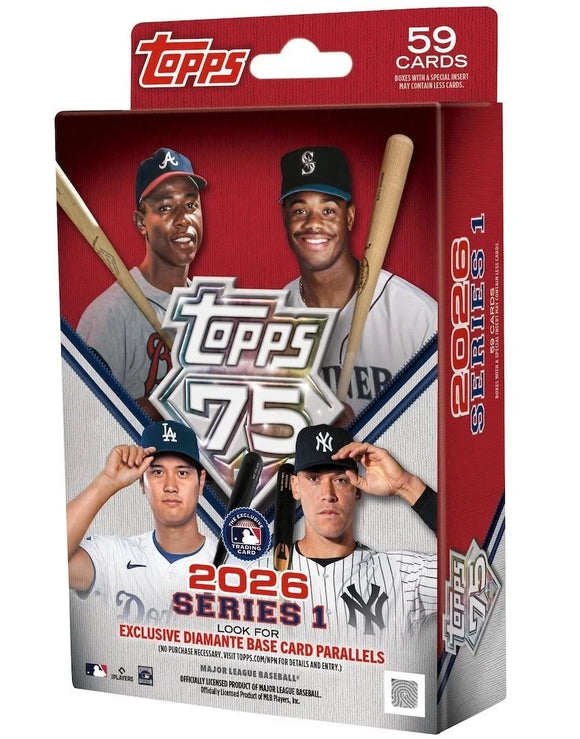 2026 Topps Series 1 Baseball Hanger Box w/59 Cards – Northwest 2026 Topps Series 1 Baseball Hanger Box w/59 Cards – Northwest