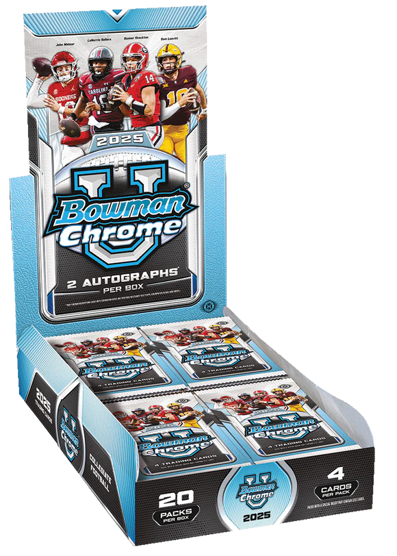 2025 Bowman Chrome University U Football Hobby Pack