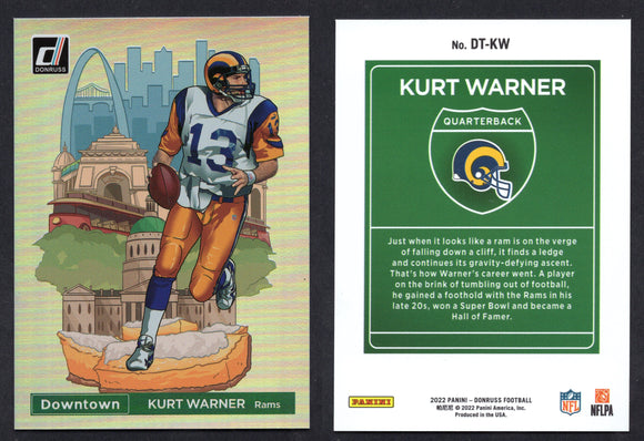 2022 Donruss Downtown! #9 Kurt Warner