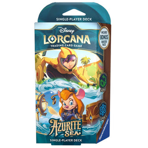 Disney Lorcana Azurite Sea Starter Deck: Emerald & Sapphire