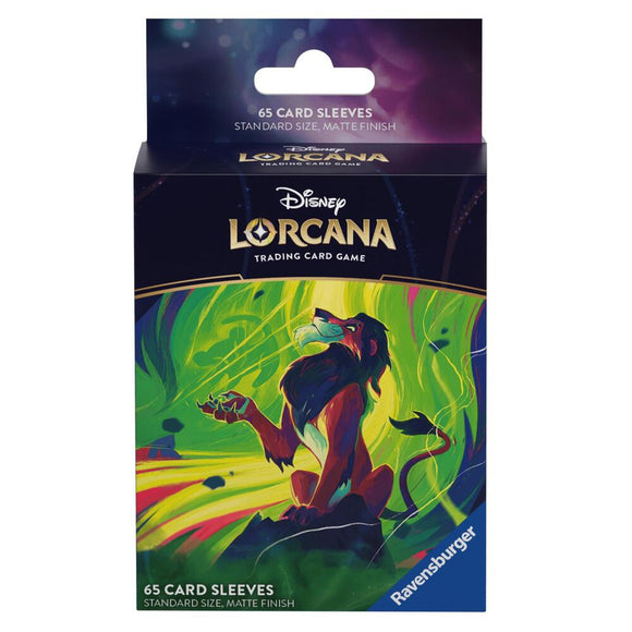 Disney Lorcana Azurite Sea Sleeves: Scar