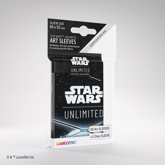 Star Wars Unlimited Card Back Black 60 Card Sleeves