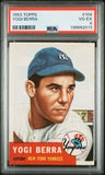 PSA 4 1953 Topps #104 Yogi Berra New York Yankees