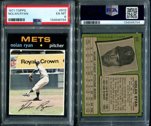 PSA 6 1971 Topps #513 Nolan Ryan New York Mets PQ++ – Northwest