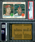 PSA 7 1973 Topps #67 Steve Carlton Philadelphia Phillies Nolan Ryan California Angels