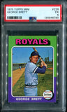 PSA 5 1975 Topps Mini #228 George Brett RC Kansas City Royals