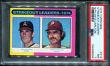 PSA 7 1975 Topps Mini #312 Nolan Ryan California Angels Steve Carlton Philadelphia Phillies