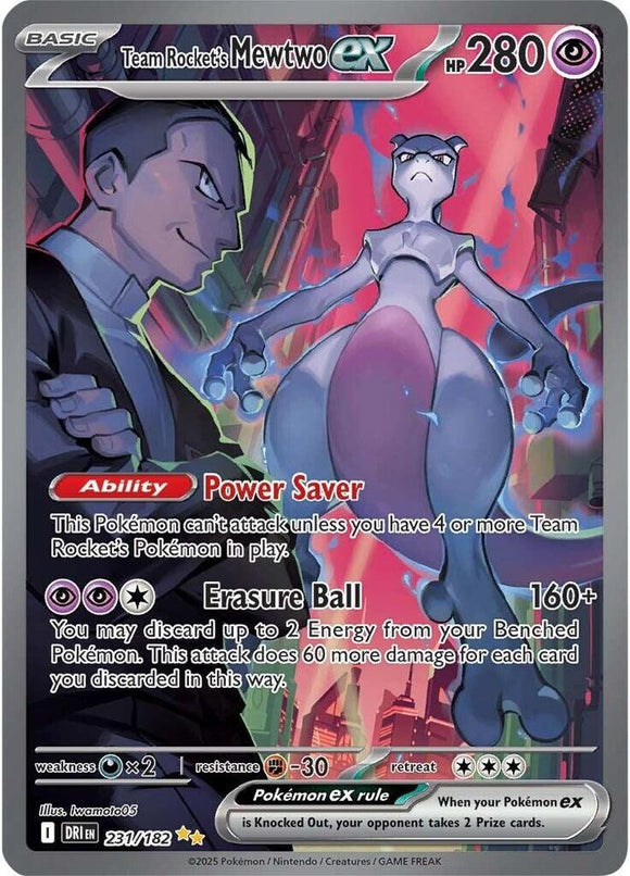 Pokemon: Team Rocket's Mewtwo ex Near Mint