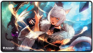 MTG UltraPro Playmat: Universes Beyond: Final Fantasy Black Stitched Premium - Y'shtola Rhul